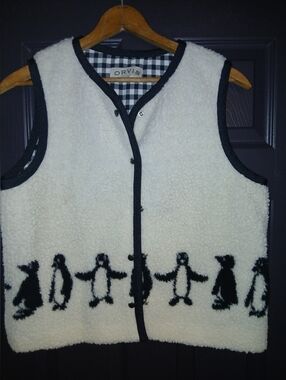 Orvis Vintage Penguin Sherpa Vest Size M